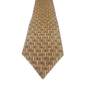 Kasper Men's Multicolor Geometric‎ 100% Italian Silk Hand Made Neck Tie Necktie